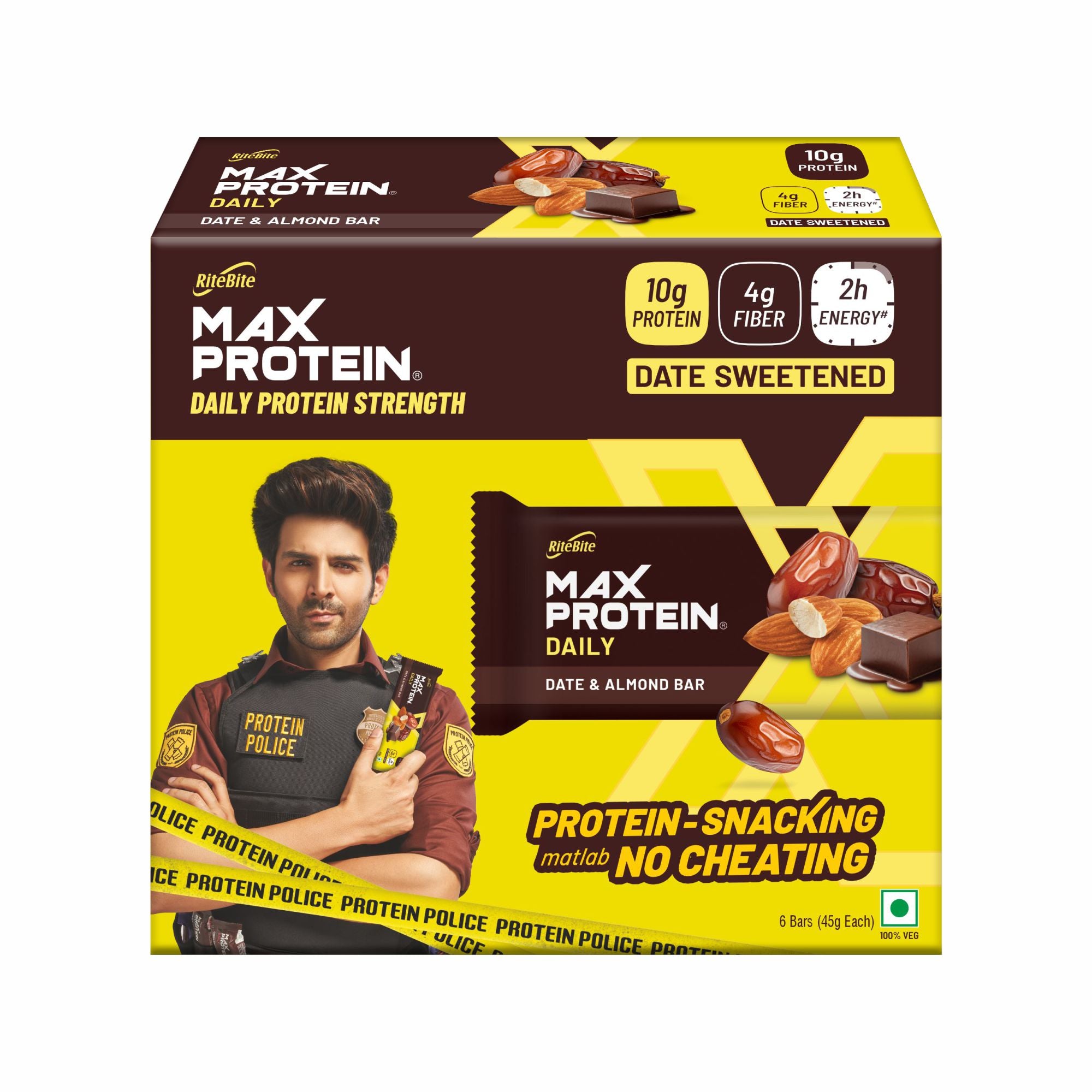 Max Protein Daily Date & Almond Bar (Pack of 6)