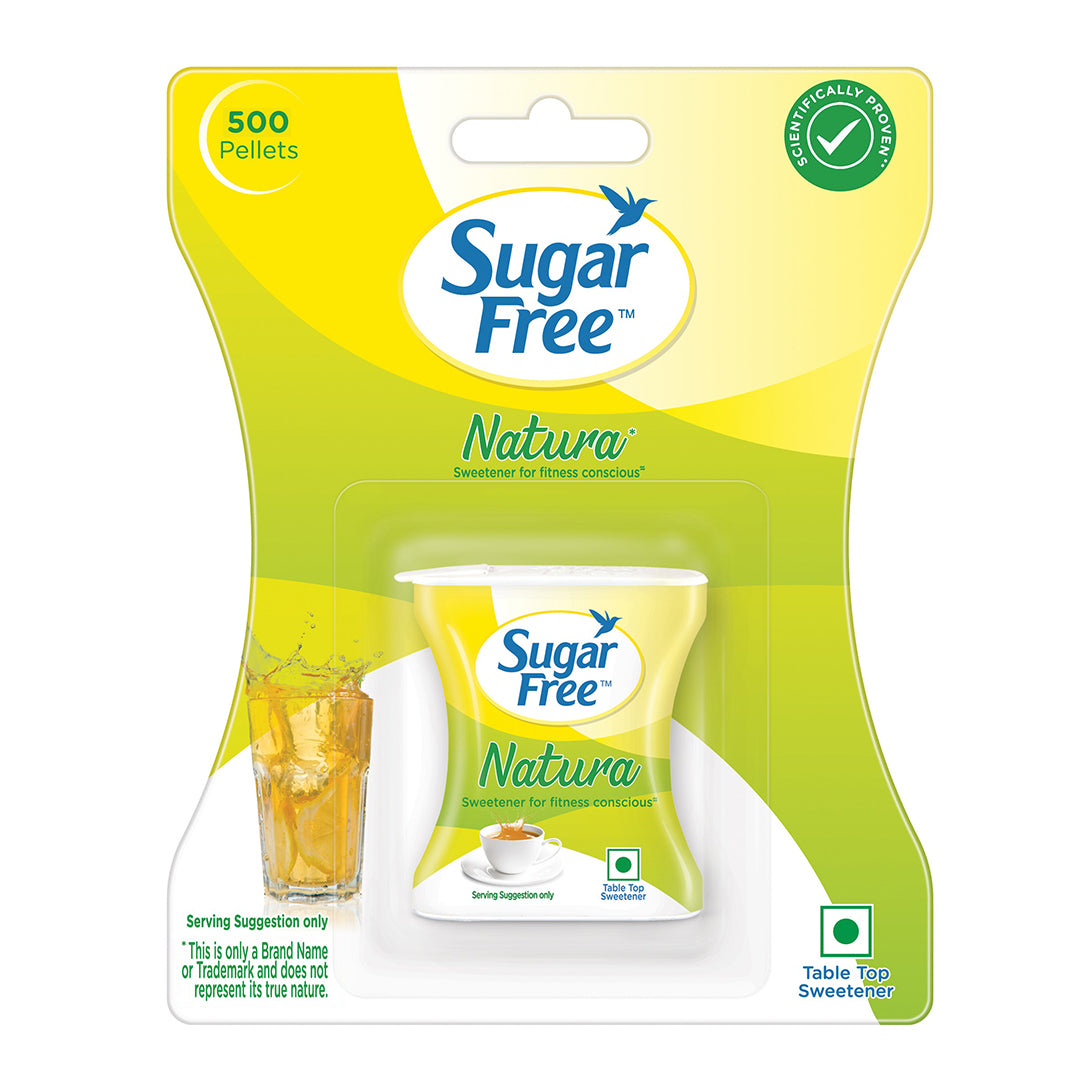Sugar Free Natura, 500 Pellets|100% Safe| Scientifically Proven & Tested|Sweet like Sugar but with zero calories| 42.5g