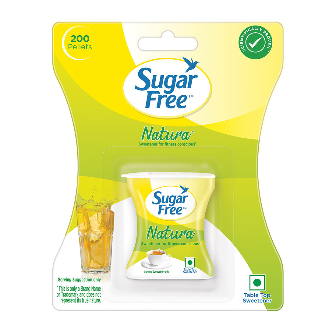 Sugar Free Natura, 200 Pellets |100% Safe| Scientifically Proven & Tested |Sweet like Sugar but with zero calories| 17g