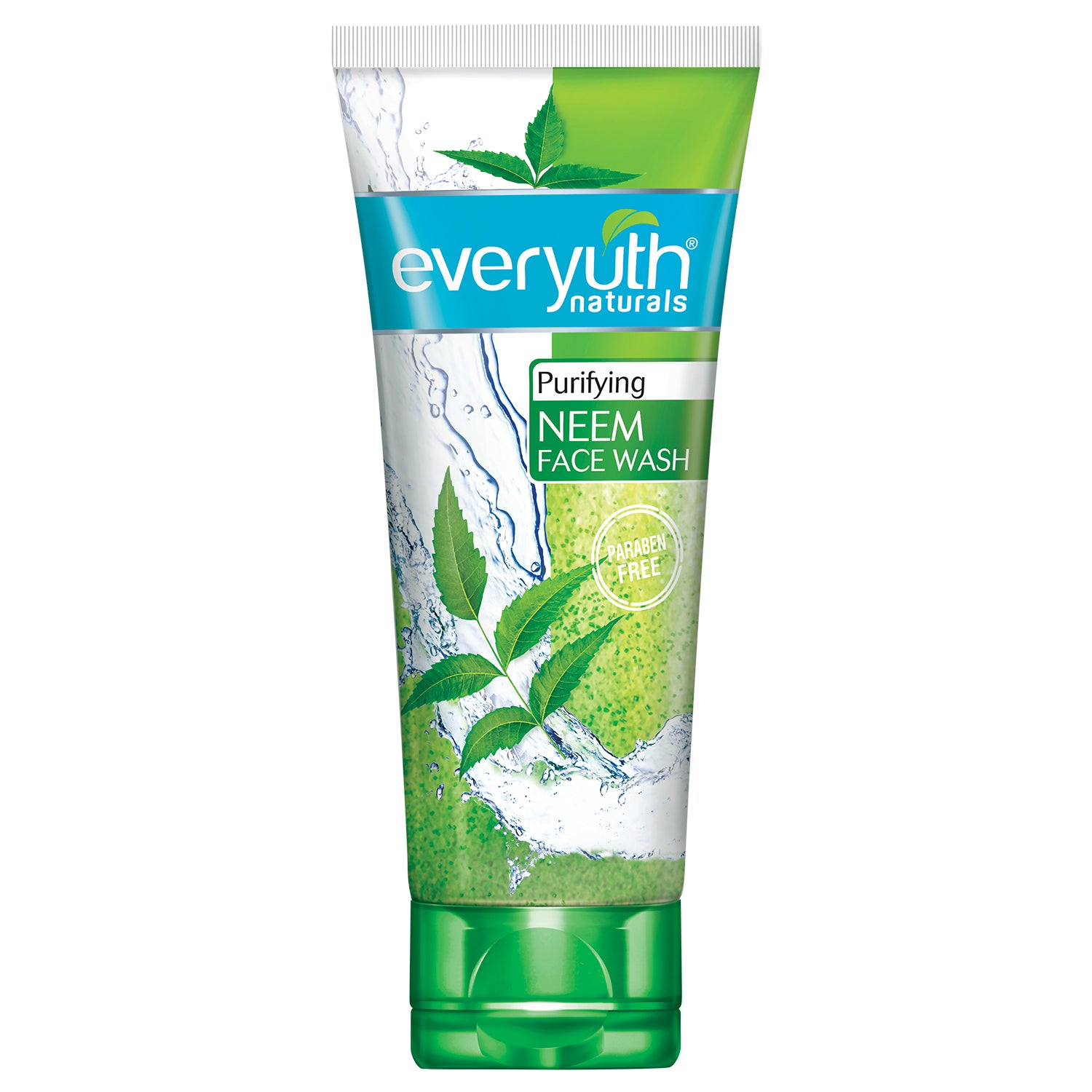 Everyuth Naturals Purifying Neem Face Wash|Antibacterial Neem & Tea Tree Oil|Hydrated, Clear & Healthy Skin|Paraben free|100% Soap Free|Oily, Dry, Normal, Combination & Sensitive Skin -150 g